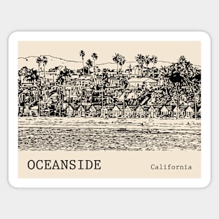Oceanside California Sticker
